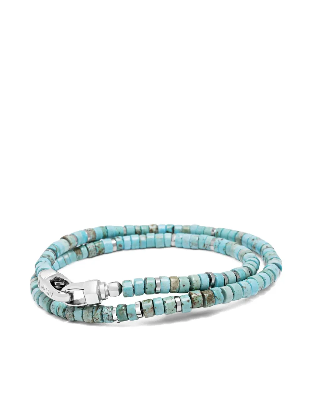 Nialaya Jewelry heishi wrap bracelet | Blue | Image 1