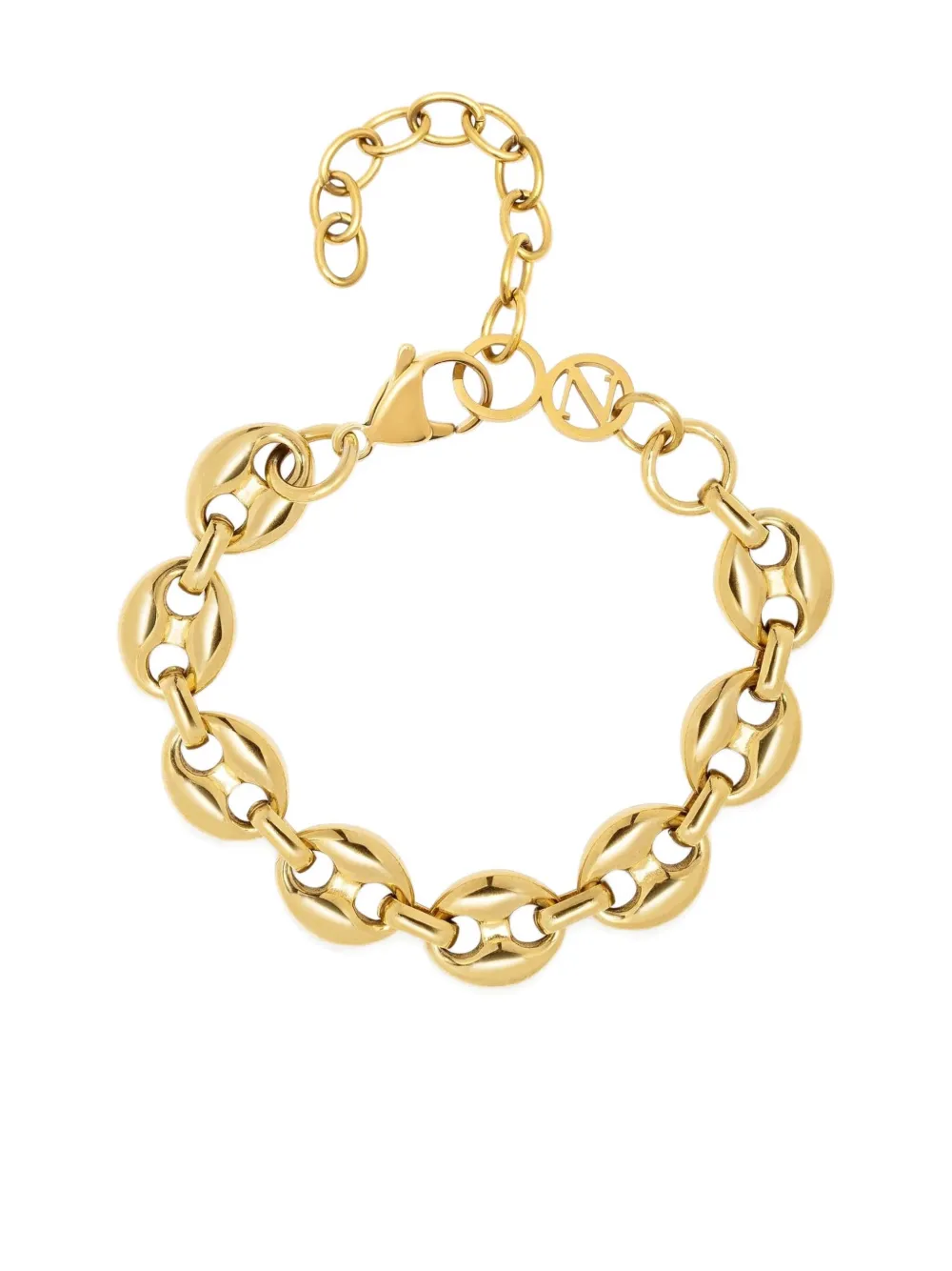 Nialaya Jewelry Mariner link bracelet - Goud