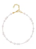 Nialaya Jewelry St. Tropez Pearl choker necklace - White
