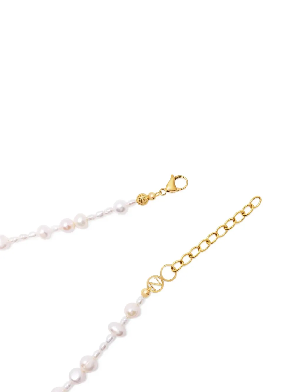 Nialaya Jewelry St. Tropez Pearl Choker Necklace In White