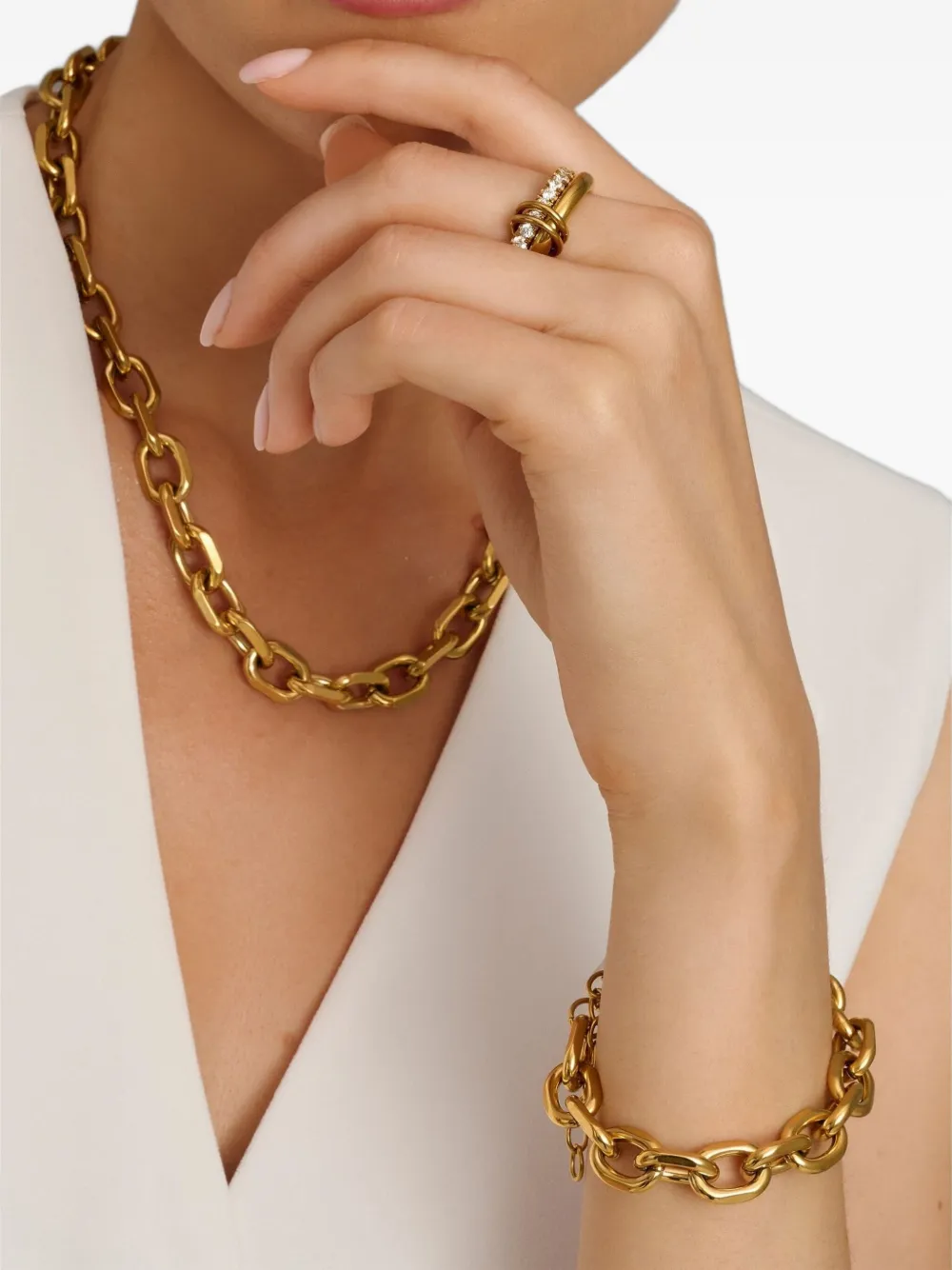 Nialaya Jewelry Round Cable Chain Bracelet In Gold