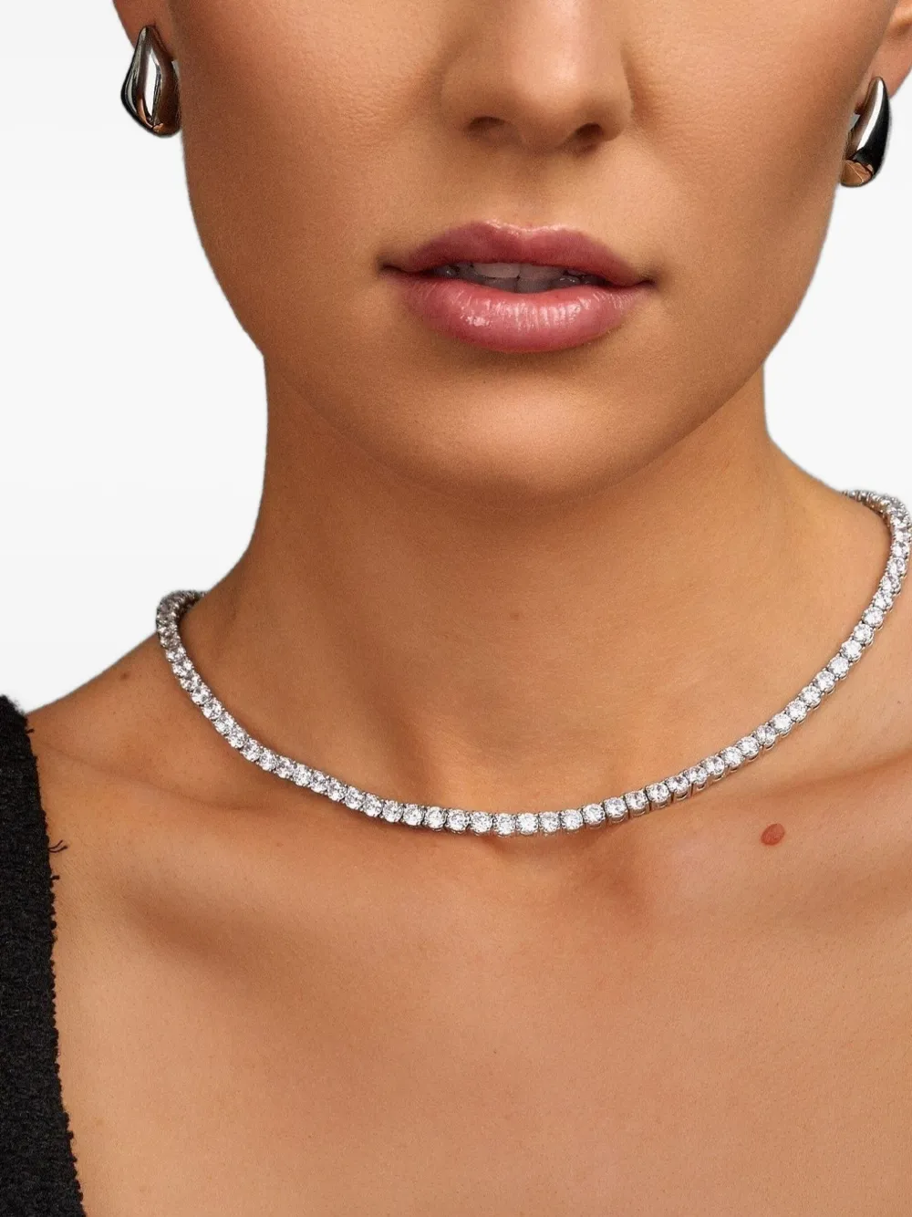 Nialaya Jewelry Tennis necklace - Zilver