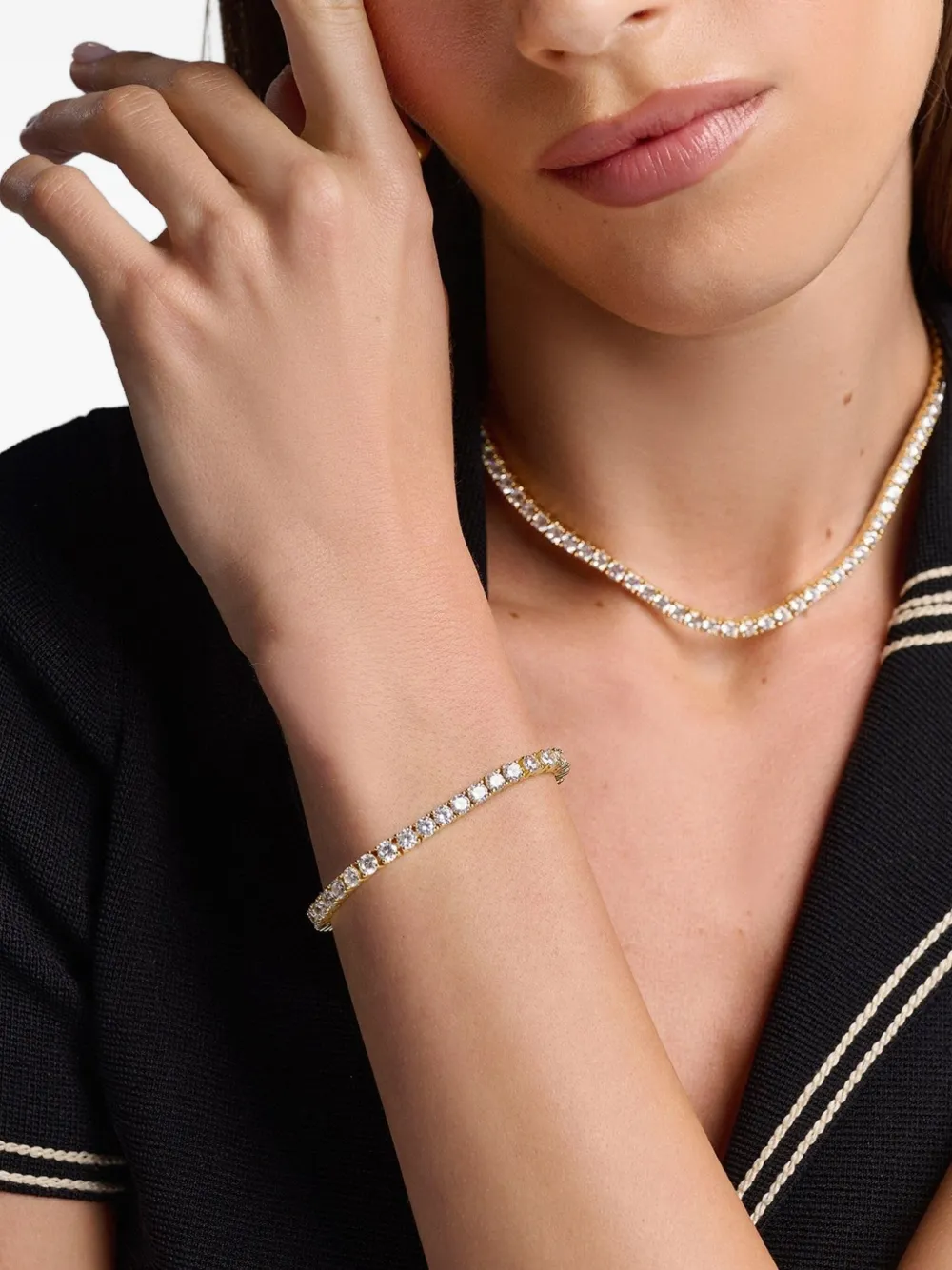 Nialaya Jewelry Tennis bracelet - Goud