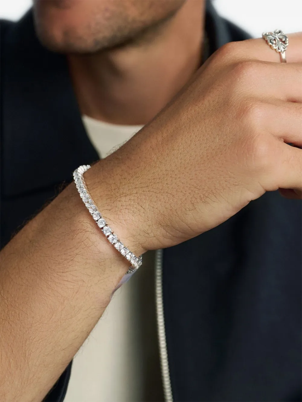 Nialaya Jewelry Tennis zirconia-embellishment bracelet | Image 2