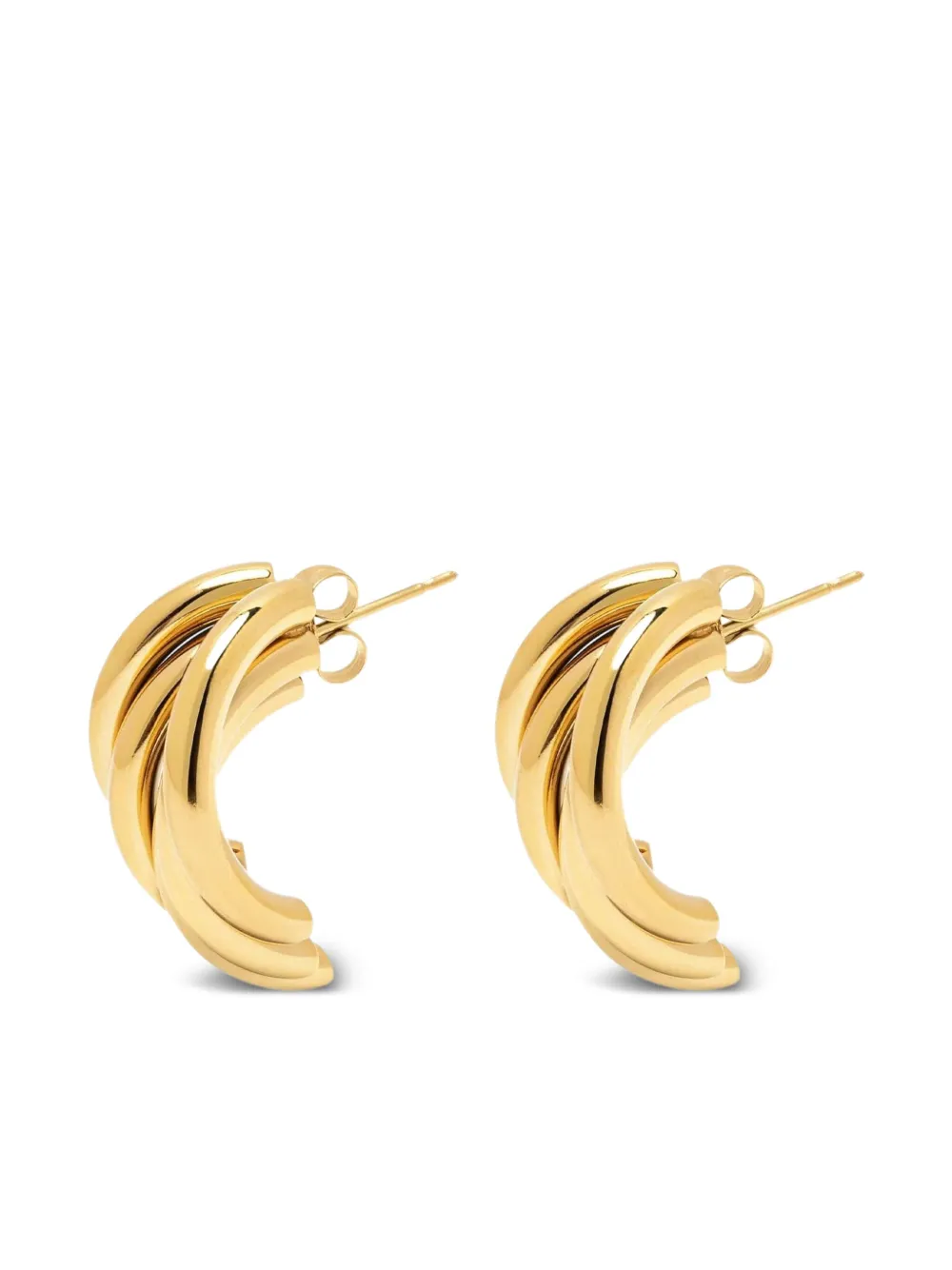 Nialaya Jewelry triple-hoop earrings - Oro