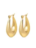 Nialaya Jewelry clasp hoop earrings - Gold