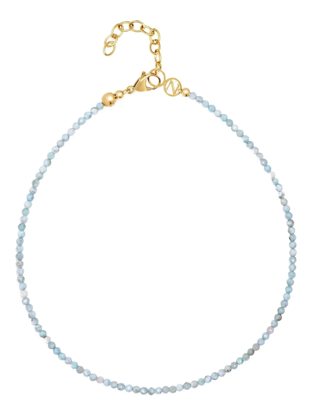 Nialaya Jewelry Larimar Faceted choker necklace - Blu