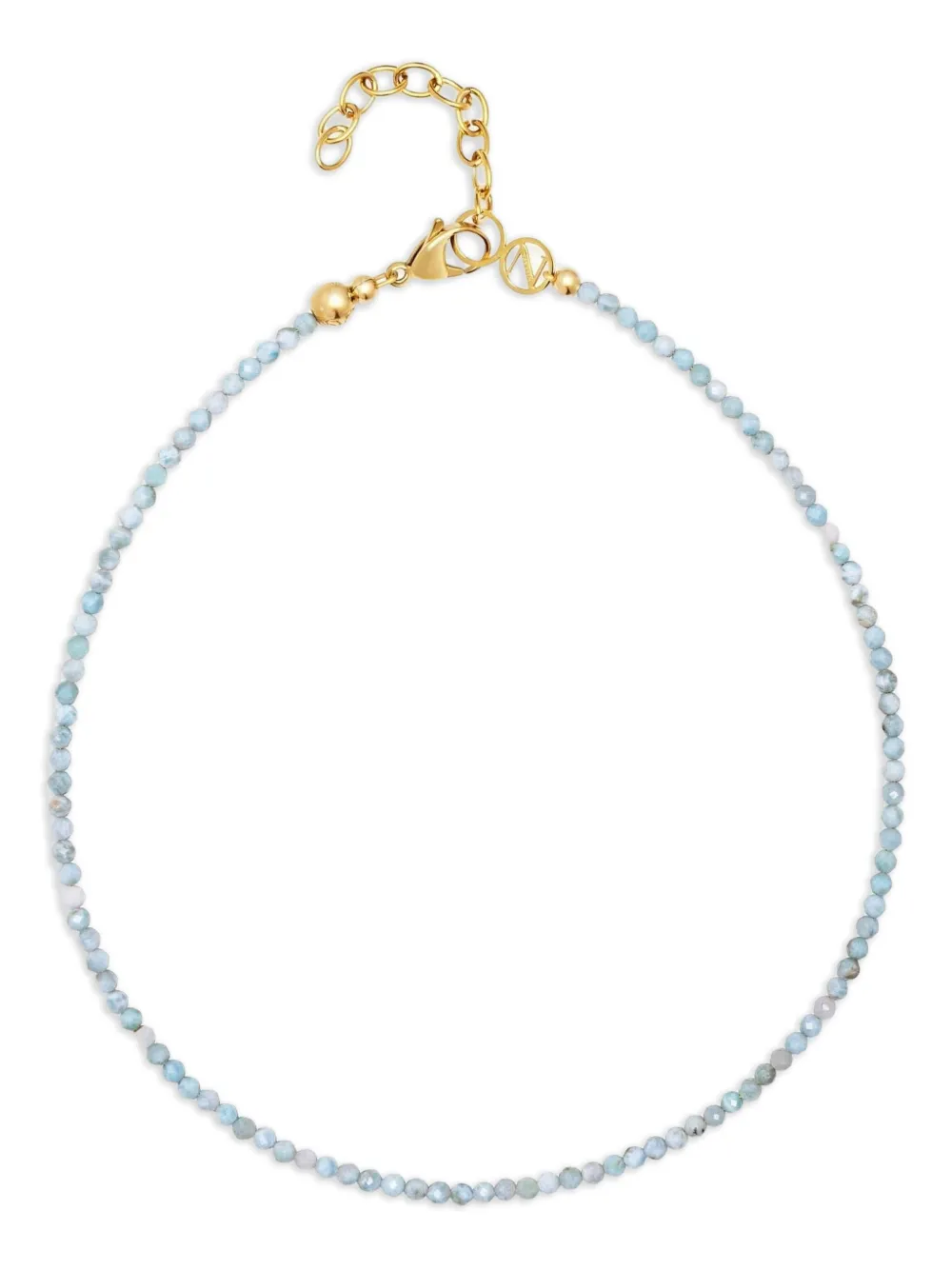 Nialaya Jewelry Larimar Faceted choker necklace | Blue | Image 1