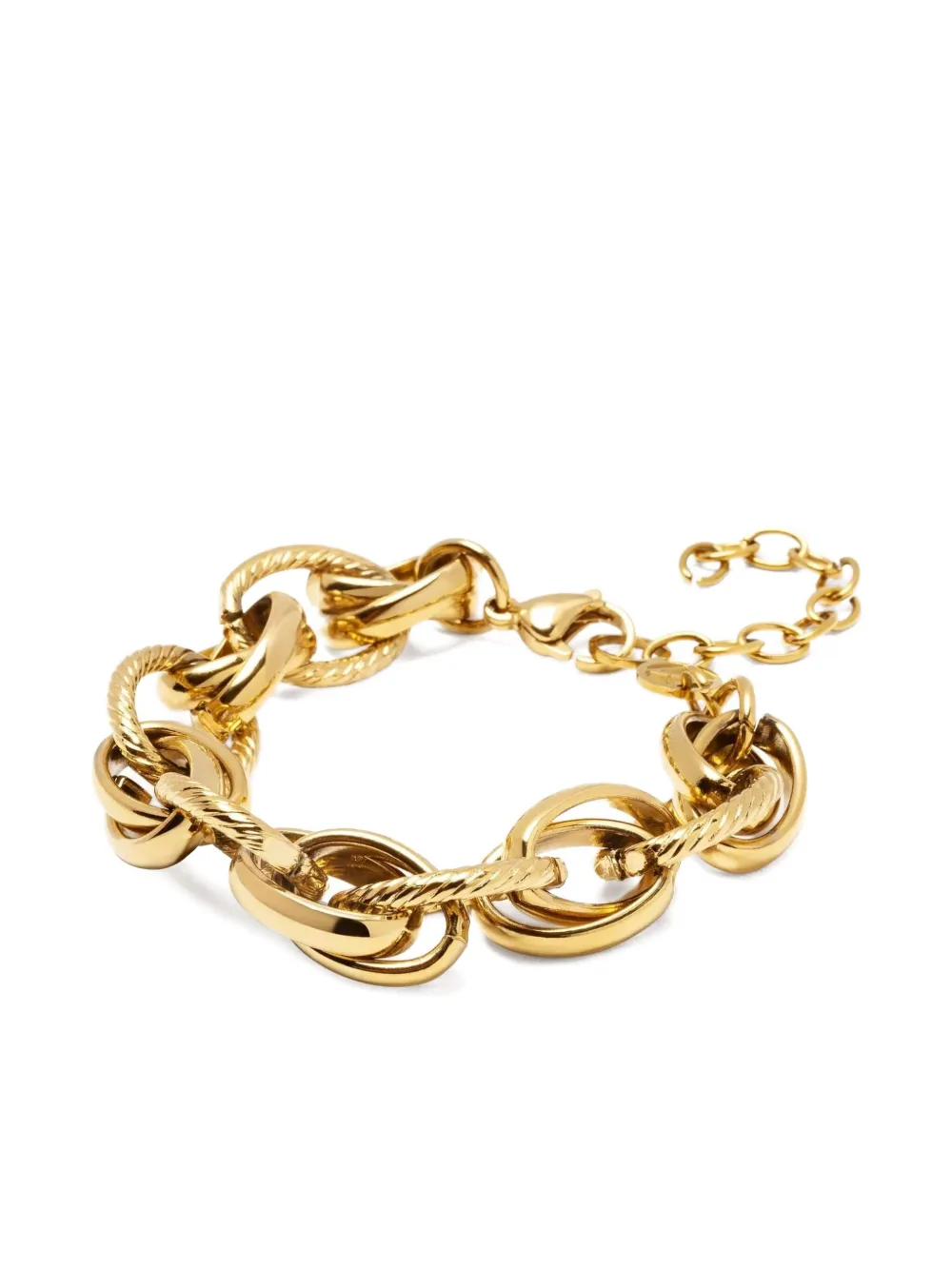 Nialaya Jewelry mixed-link bracelet - Goud