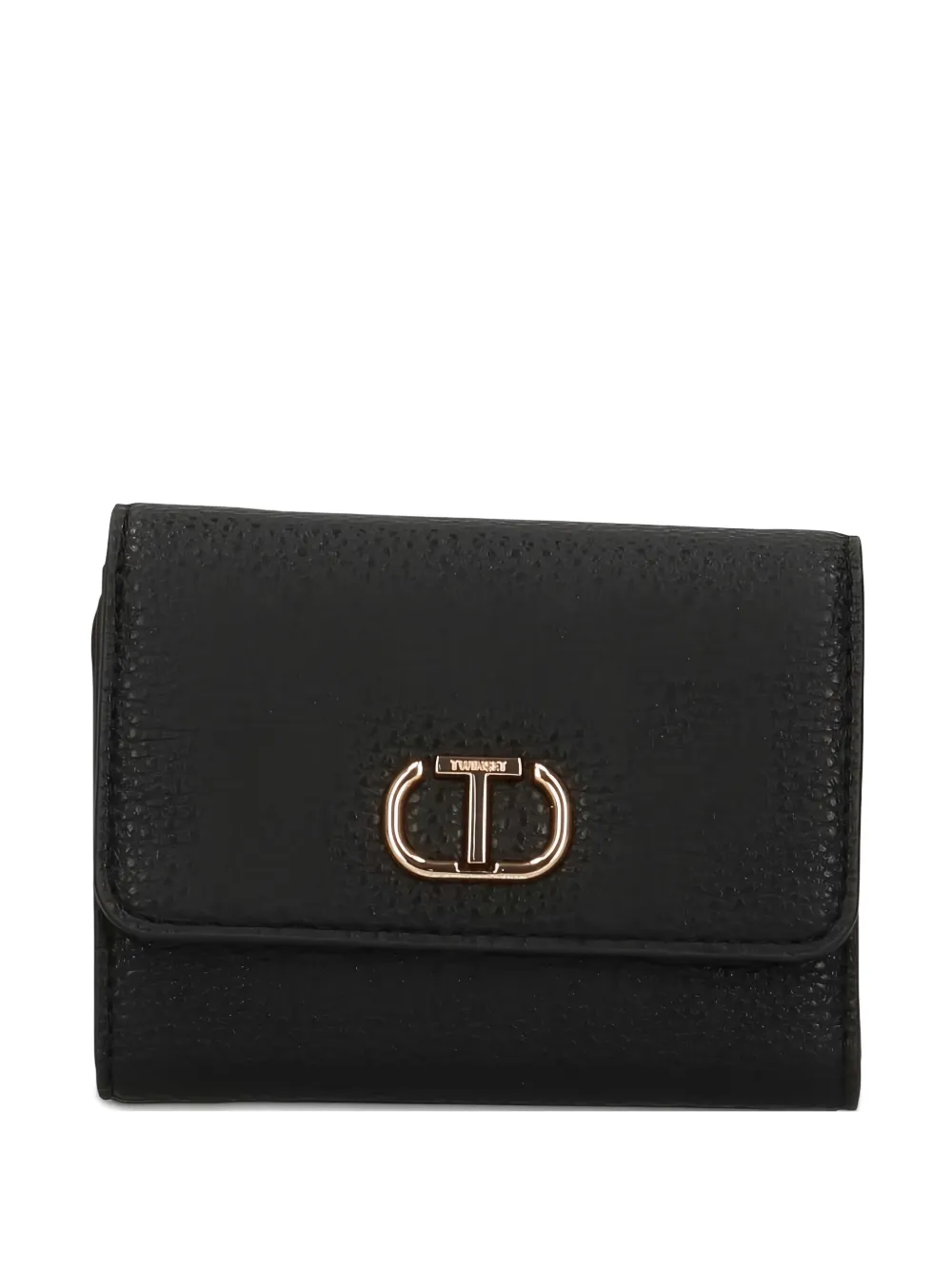 Twinset Small Oval-t Wallet In Black