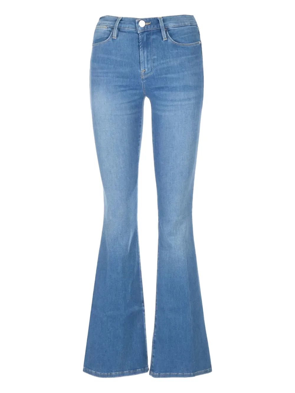Frame The Icon Flared Jeans In Blue