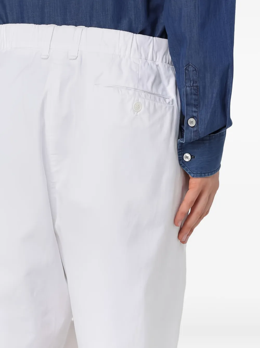 Giorgio Armani Pleated-front Shorts In White