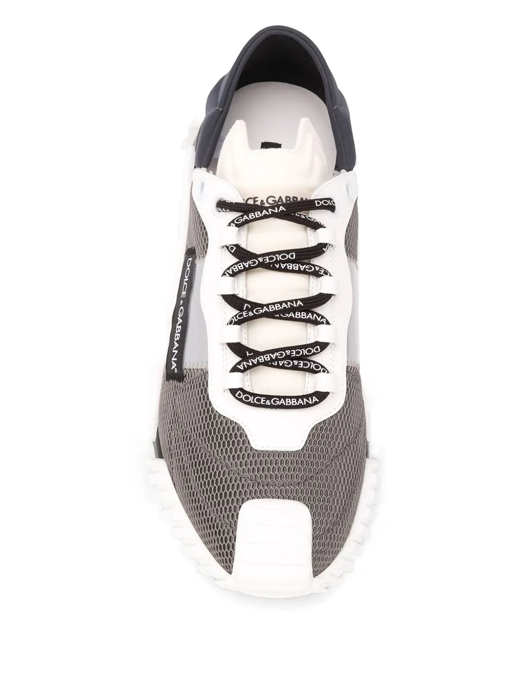 Dolce & Gabbana Ns1 Mesh-panelled Ridged-sole Sneakers In Gray