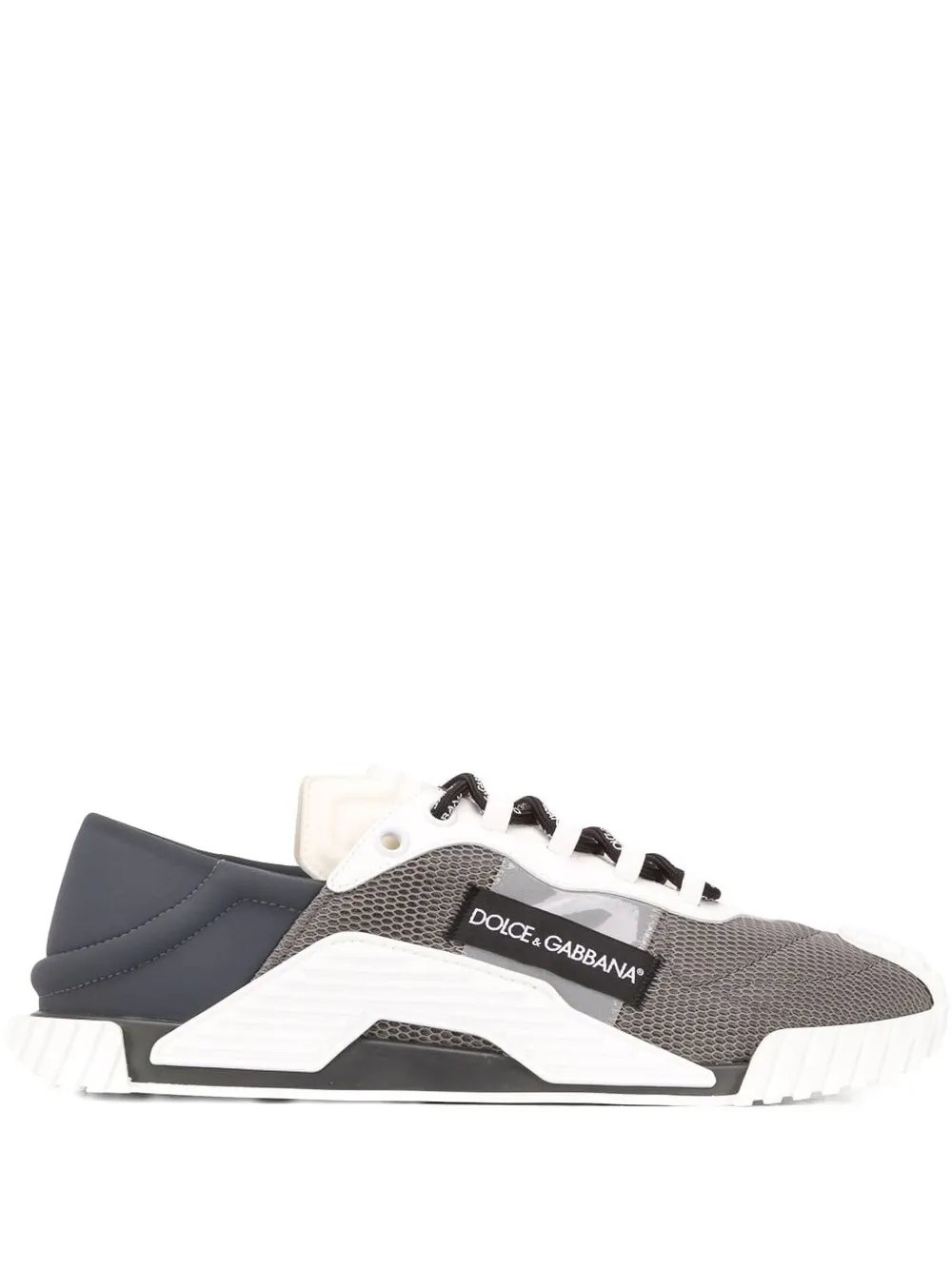 Dolce & Gabbana NS1 mesh-panelled ridged-sole sneakers Grey