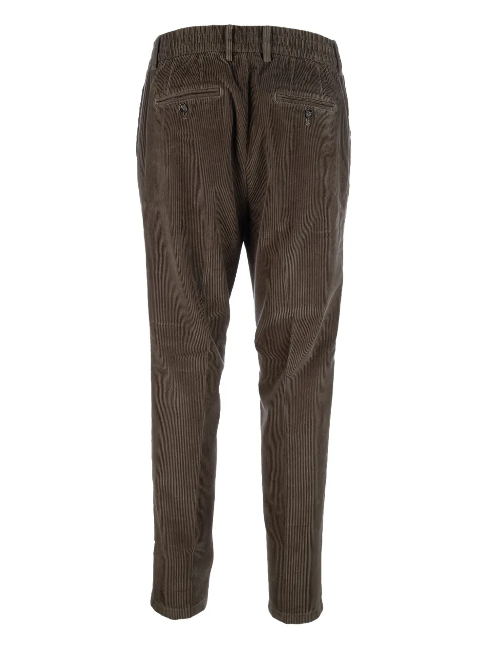 Cruna Mitte geplooide ribfluwelen broek - Bruin