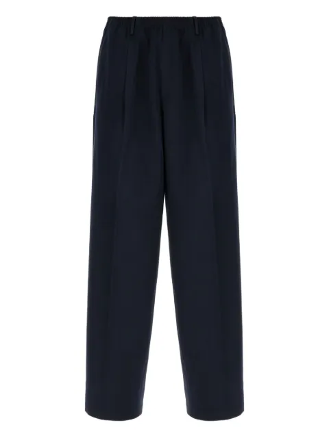 Cellar Door pleated elasticated-waistband trousers