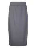 Labo Art elasticated-waistband midi skirt - Grey