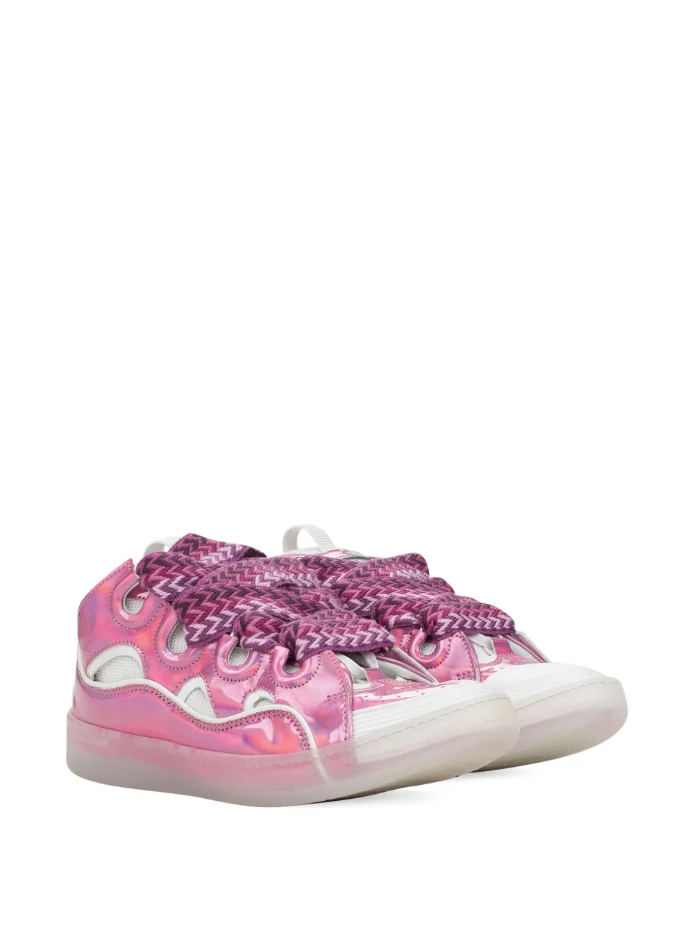 Lanvin Baskets Curb "Rose Blanc" sneakers Pink