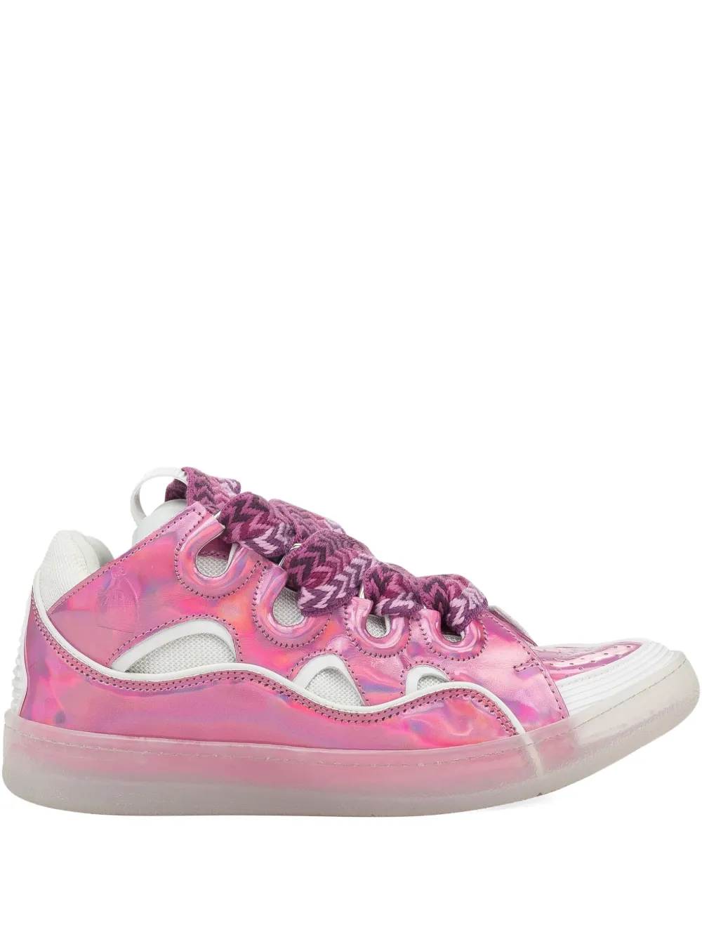Lanvin Baskets Curb "Rose Blanc" sneakers Pink