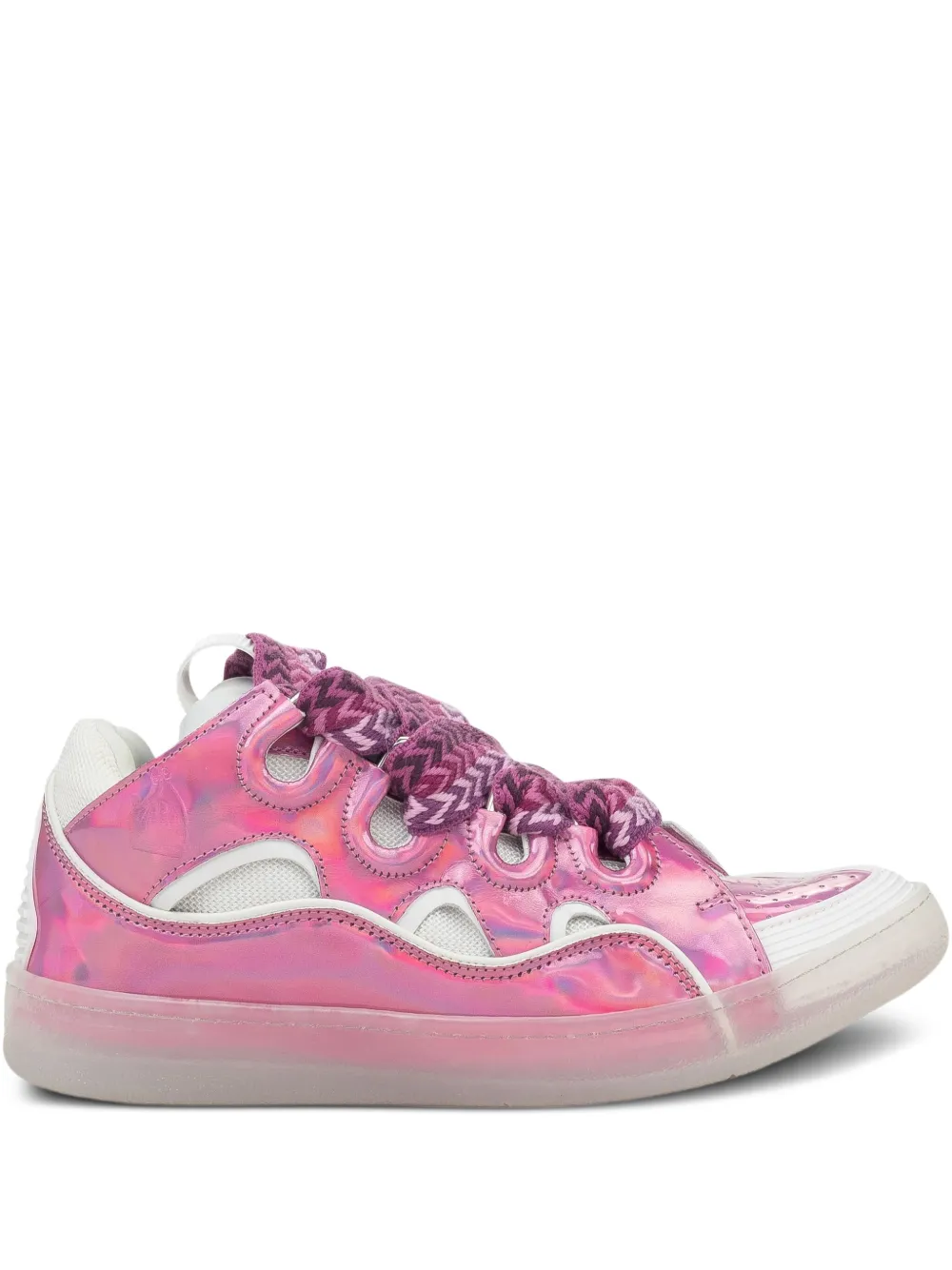 Lanvin Baskets Curb "Rose Blanc" sneakers Pink