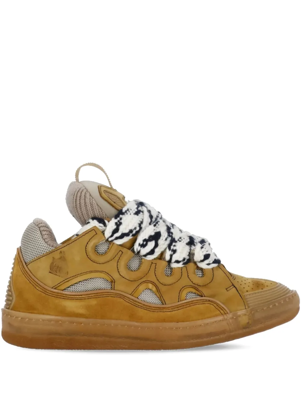 Lanvin Curb suede sneakers Brown