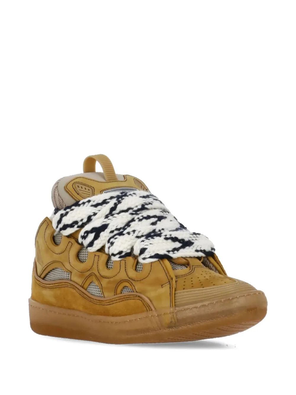 Lanvin Curb suede sneakers Brown