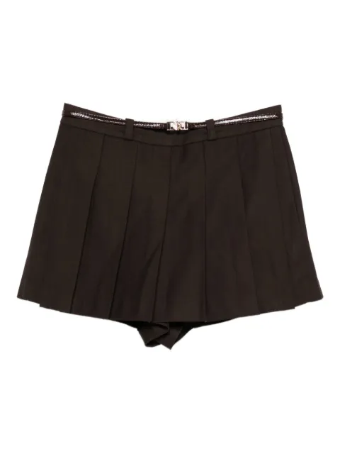 Maje belted pleated skorts