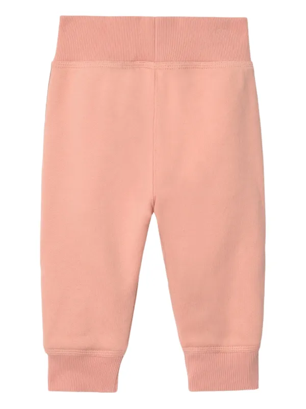 Burberry Kids check-trimmed Cotton Jogging Pants Pink FARFETCH