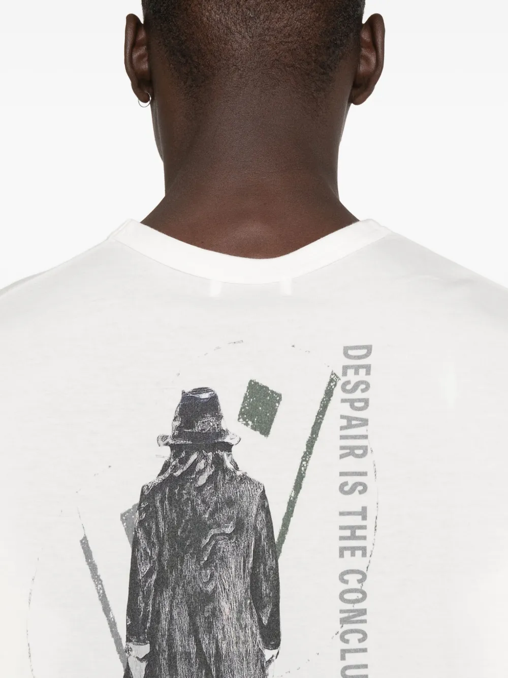 Yohji Yamamoto Katoenen T-shirt met korte mouwen Wit