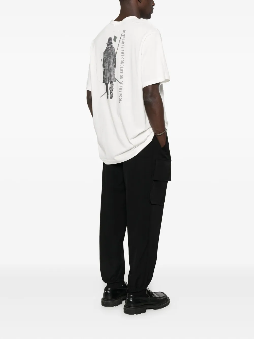 Yohji Yamamoto Katoenen T-shirt met korte mouwen - Wit