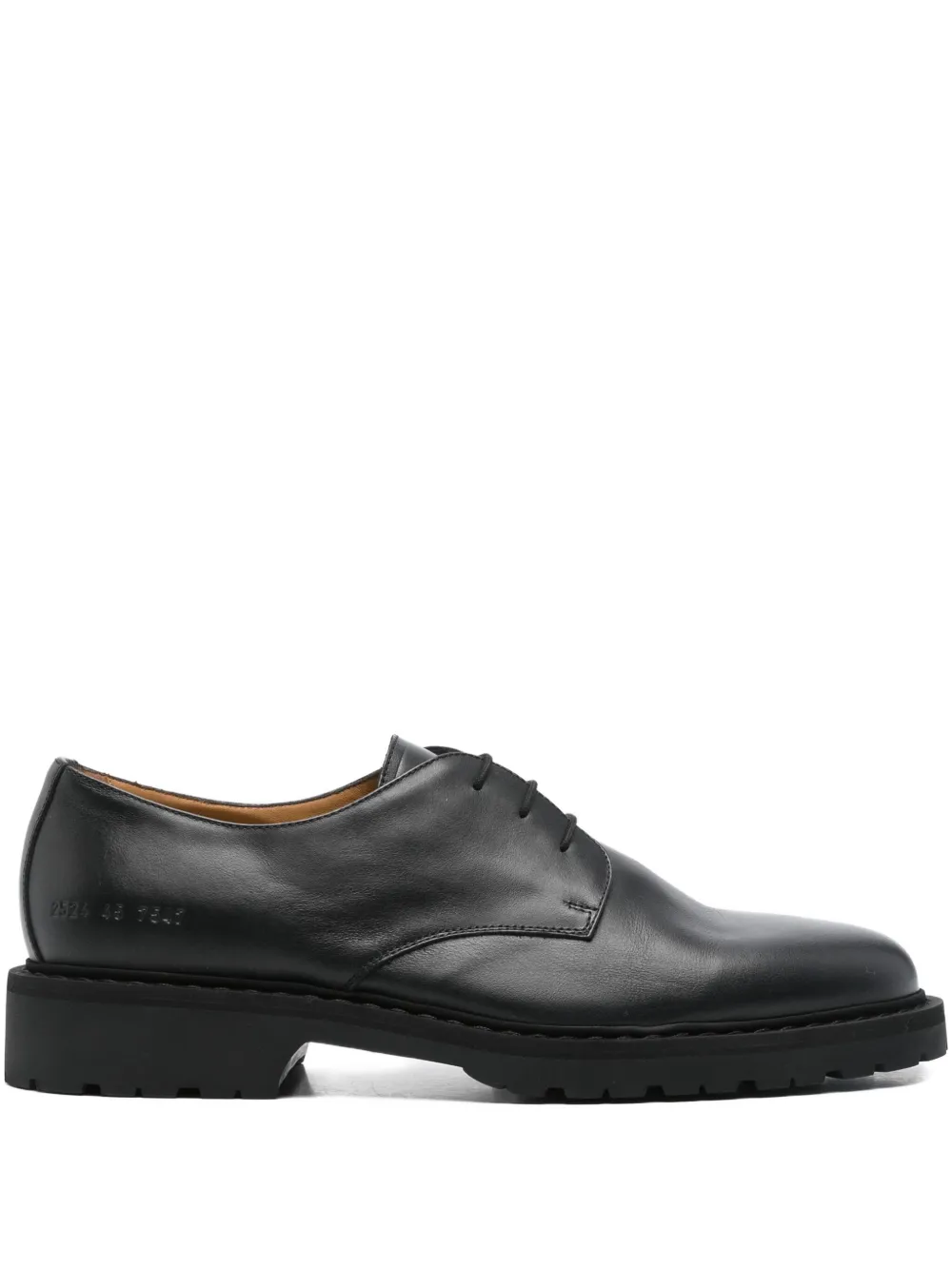 Common Projects leather lace-up derby shoes Black