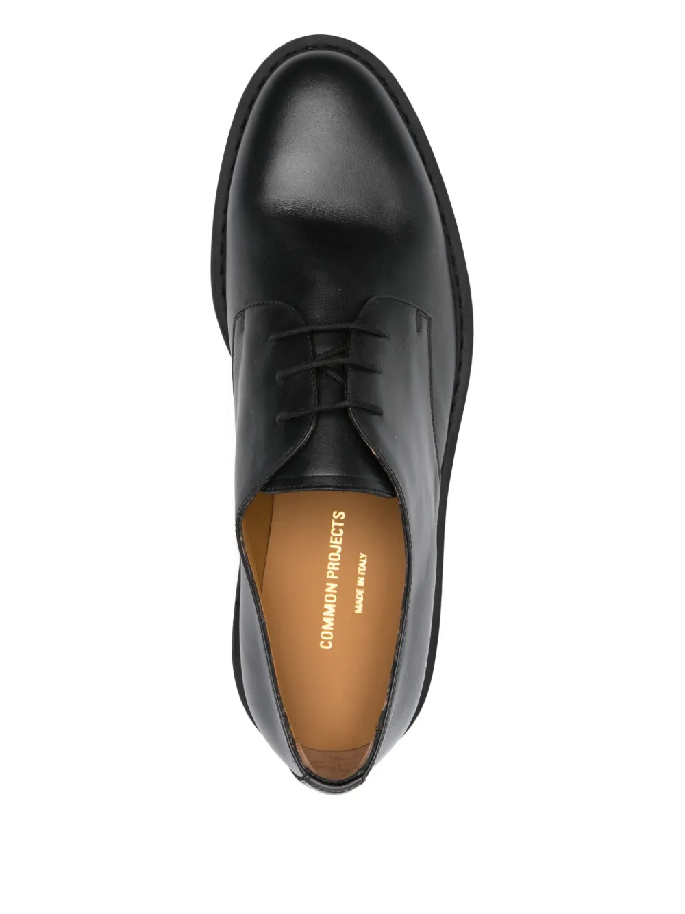 Common Projects leather lace-up derby shoes Black