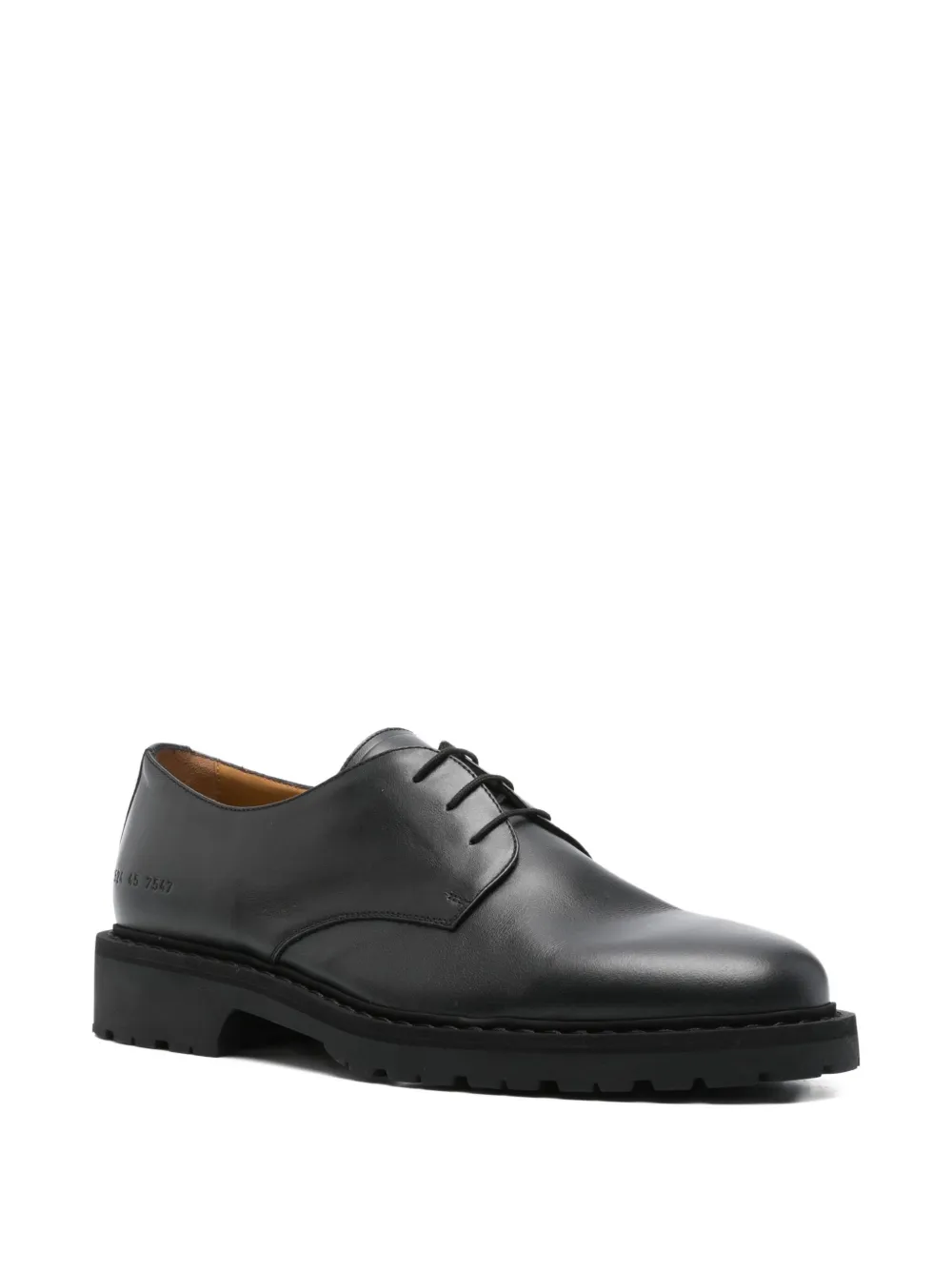 Common Projects leather lace-up derby shoes Black