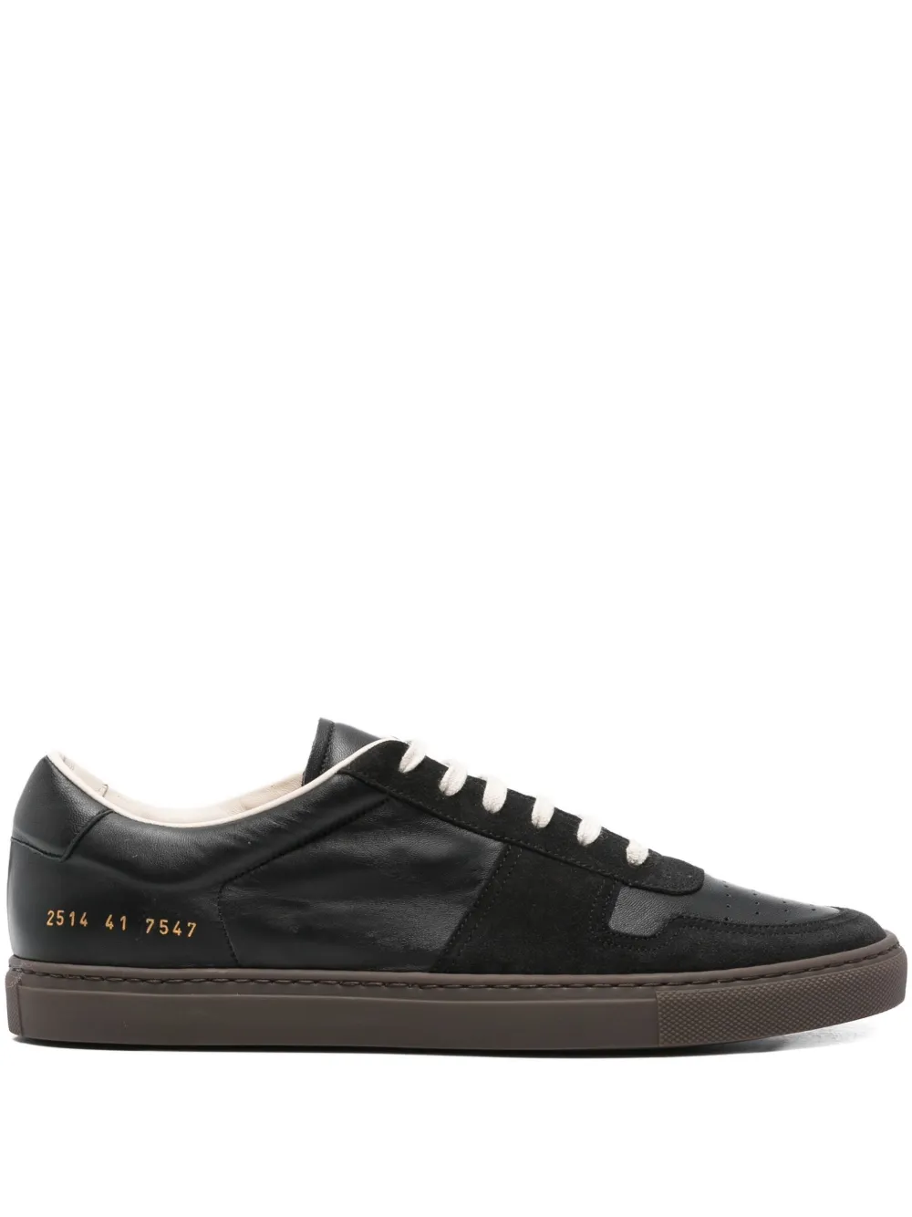 Common Projects leather lace-up low-top sneakers Black