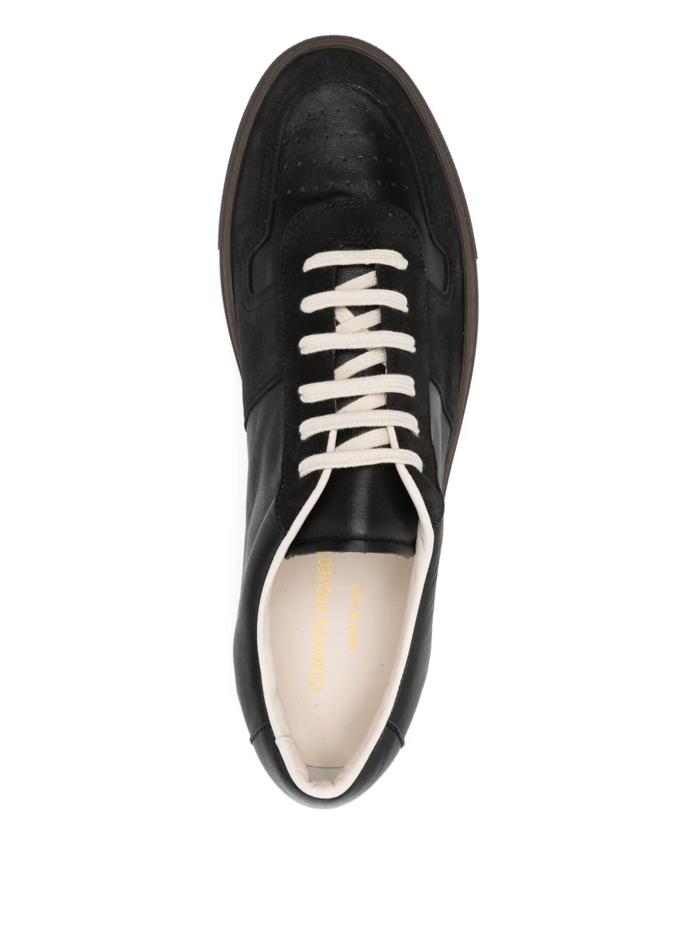 Common Projects leather lace-up low-top sneakers Black