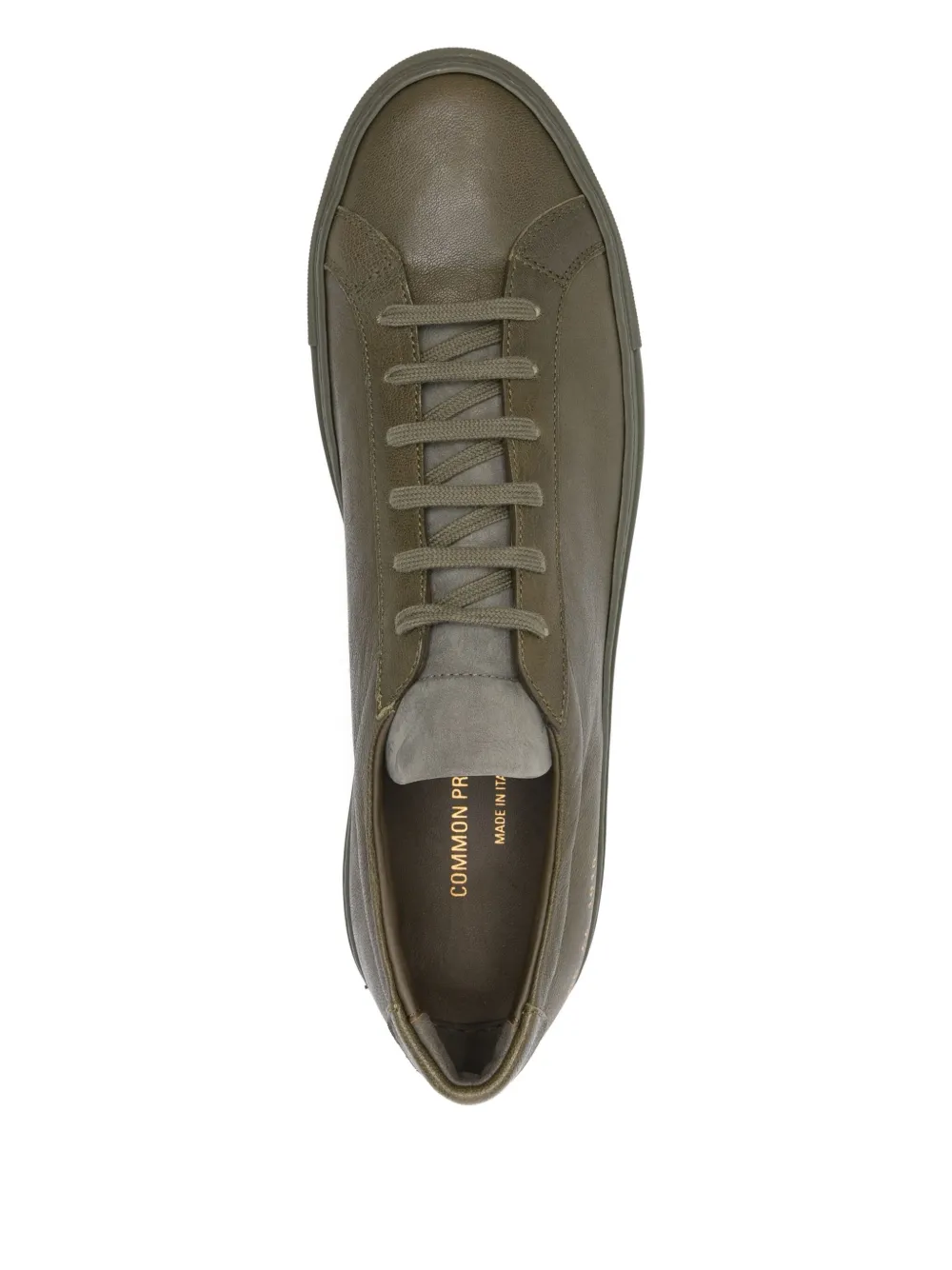 Common Projects leather lace-up sneakers Green