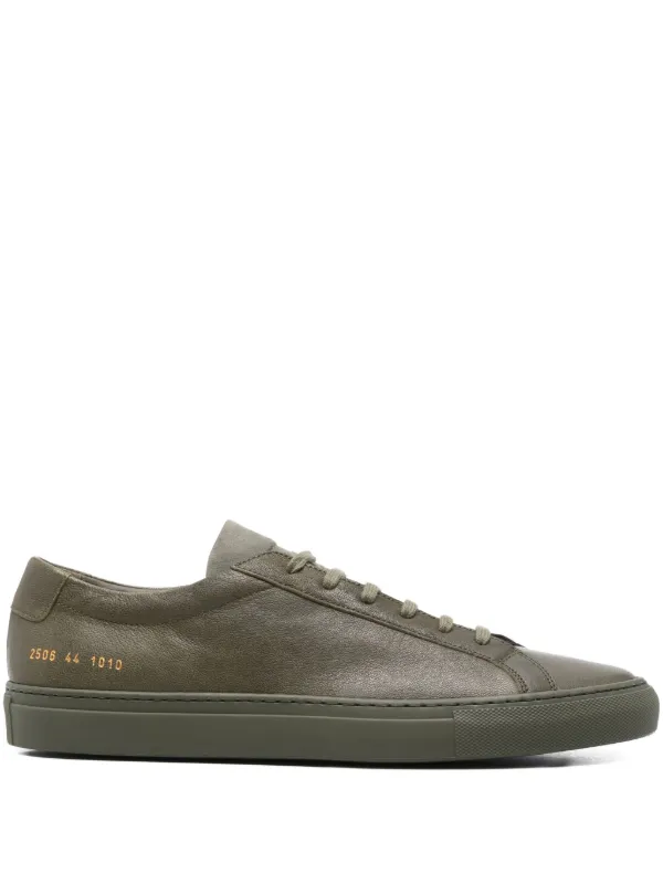 Common Projects Leather lace-up Sneakers Green FARFETCH ZA