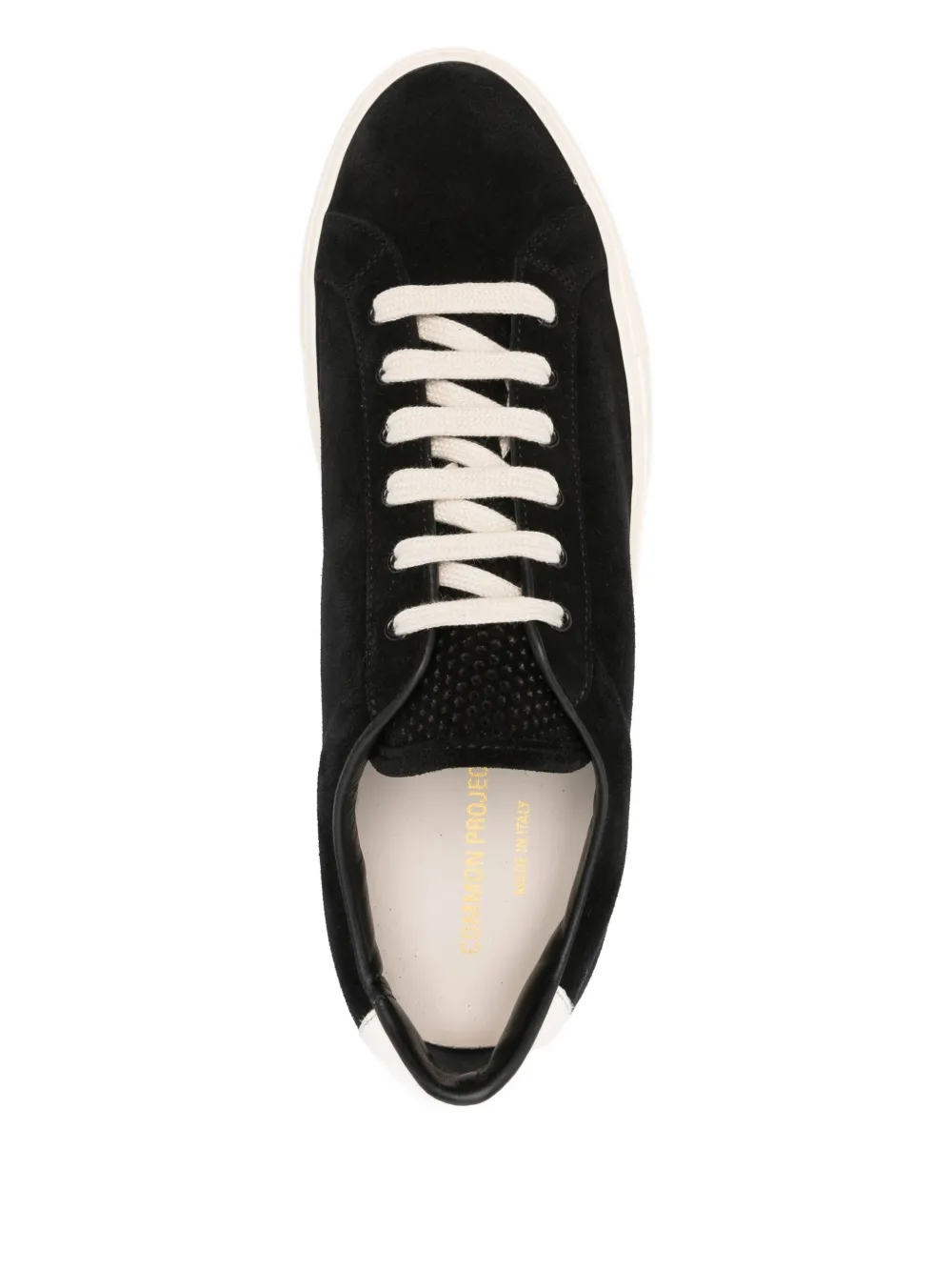 Common Projects suede leather sneakers Black