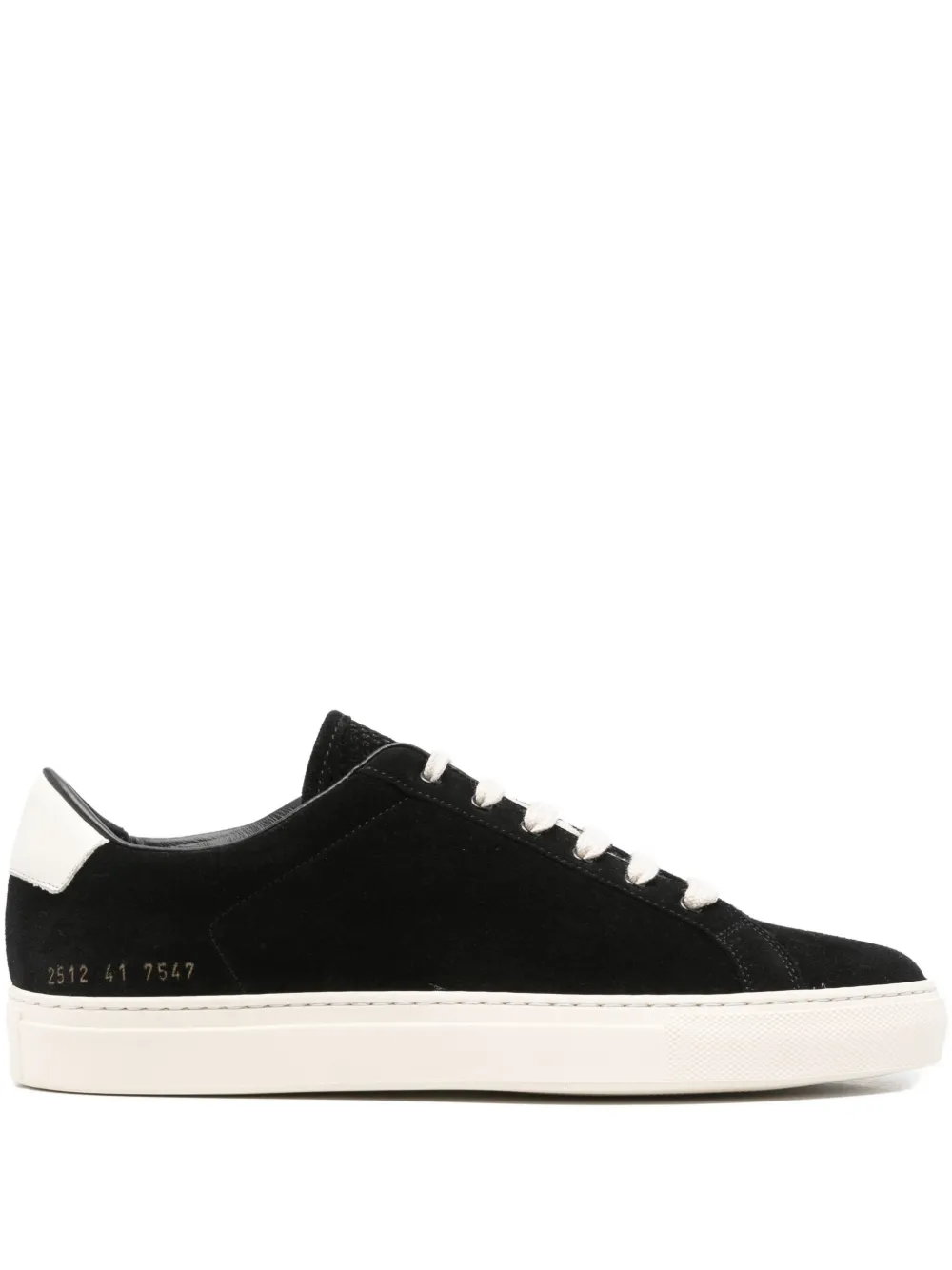Common Projects suede leather sneakers Black