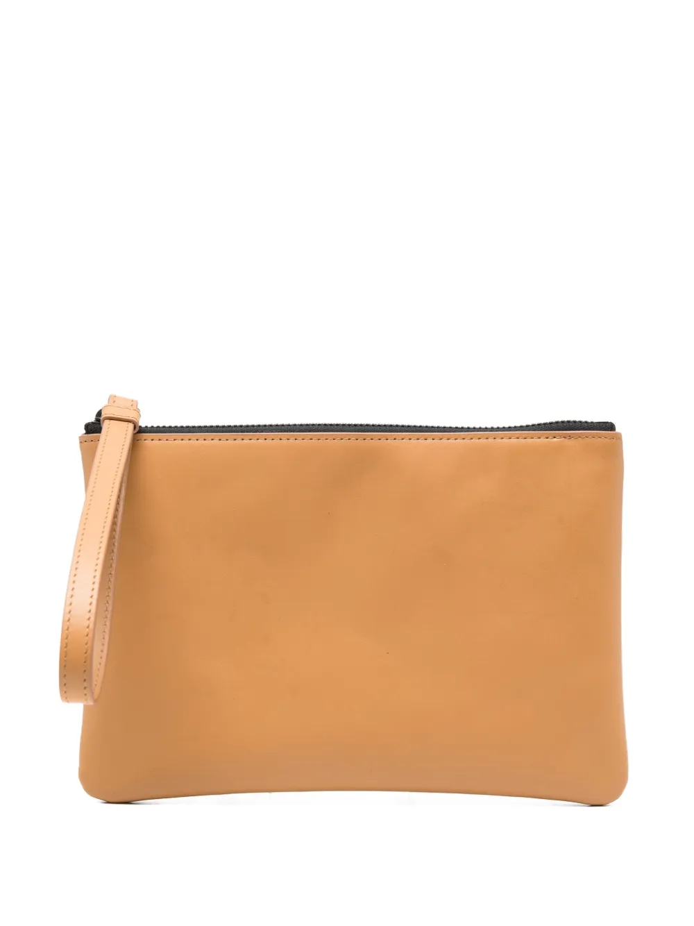 Common Projects zip-top leather clutch Bruin