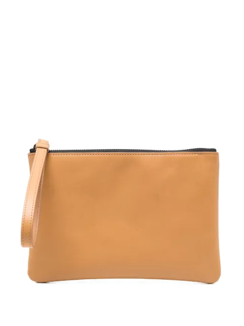 Common Projects zip-top leather clutch
