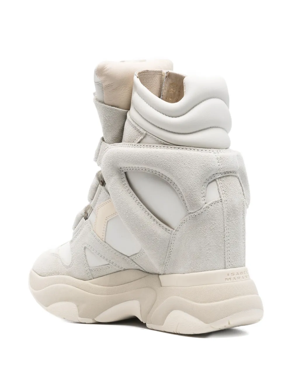 ISABEL MARANT Balskee wedge strap sneakers White
