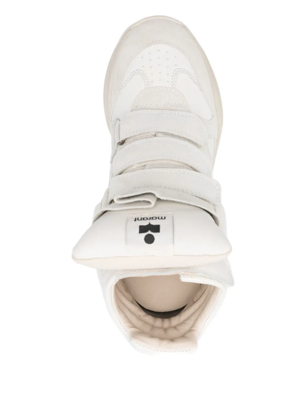ISABEL MARANT Balskee wedge strap sneakers White