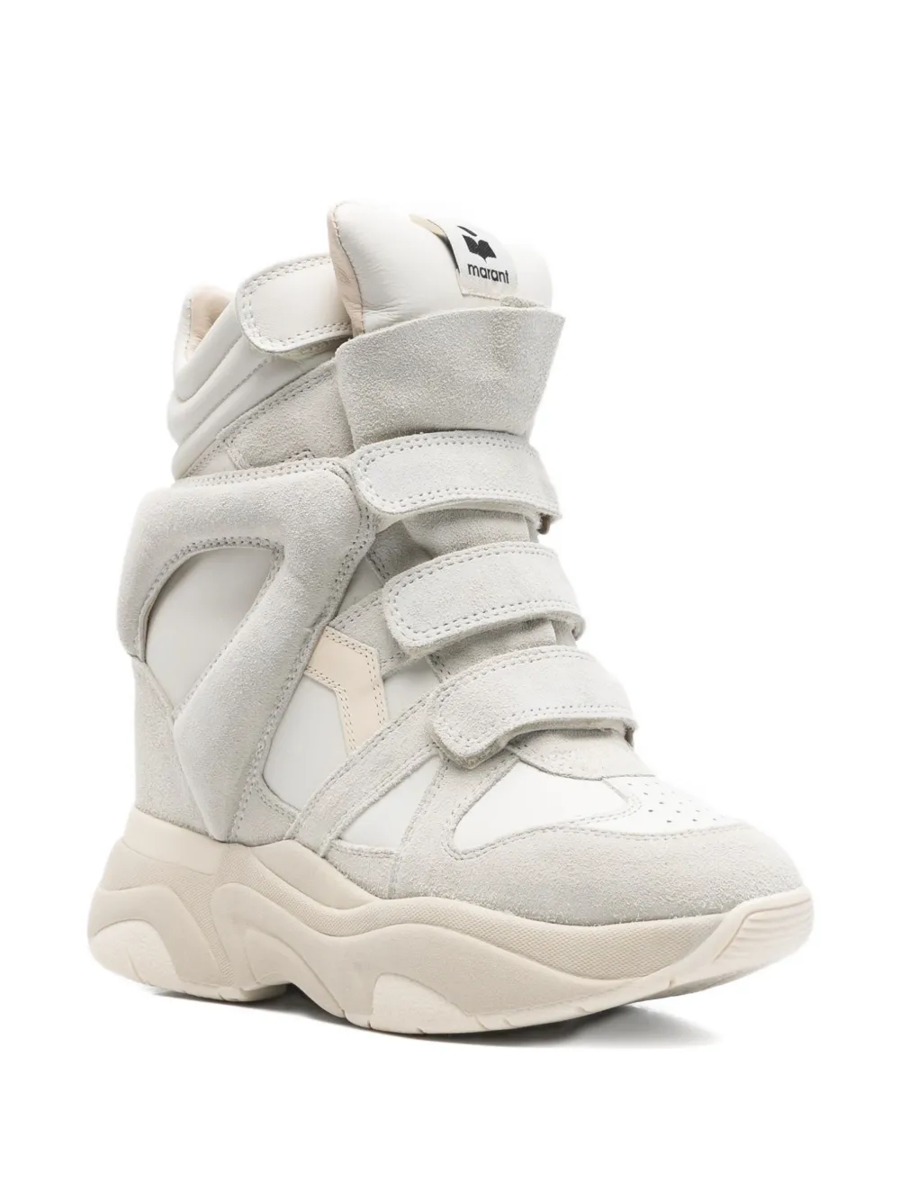 ISABEL MARANT Balskee wedge strap sneakers - Wit