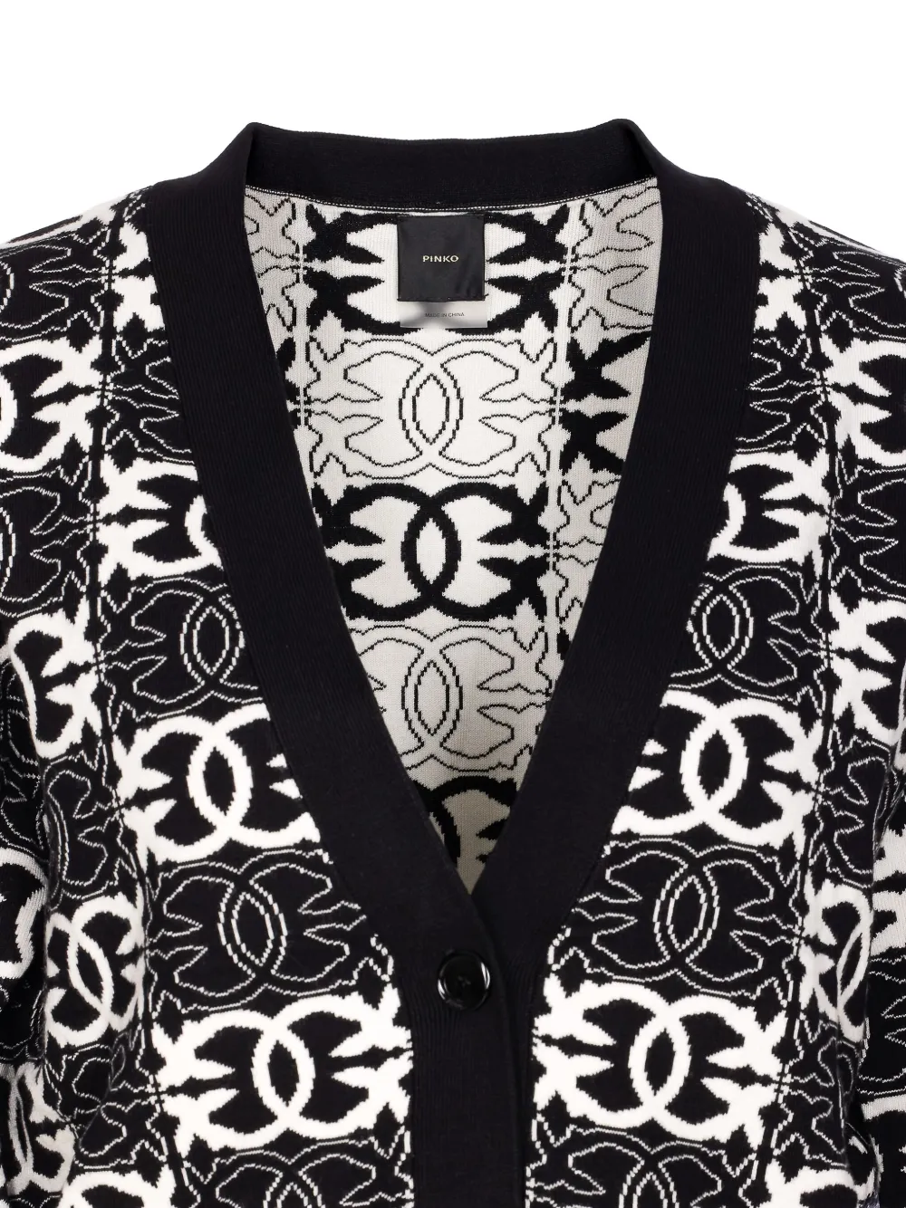 PINKO Vest met geometrisch patroon Zwart