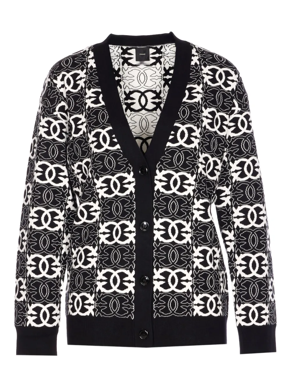 PINKO Vest met geometrisch patroon Zwart