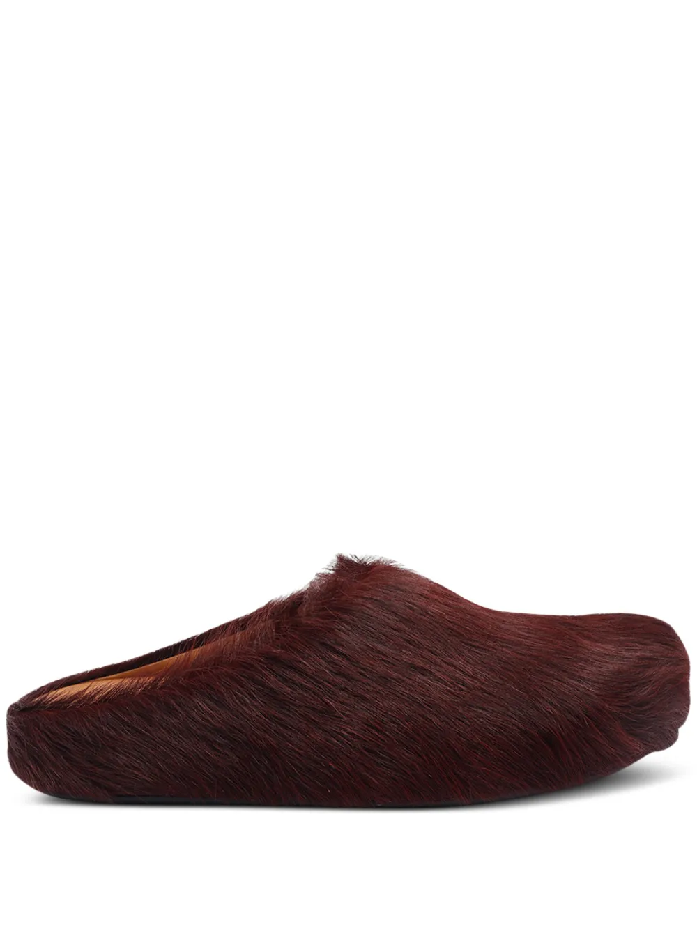 Marni Fussbett calf-hair slip-on mules - レッド Marni Fussbett calf-hair slip-on mules - レッド