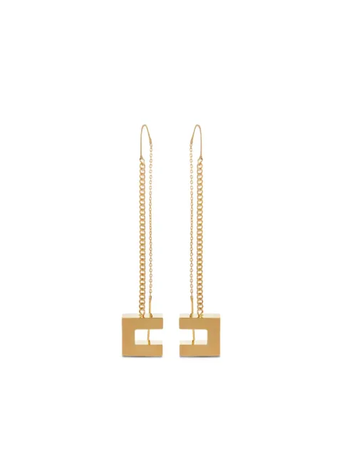Elisabetta Franchi pendant-logo earrings