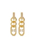 Elisabetta Franchi crystal-embellished chain earrings - Gold