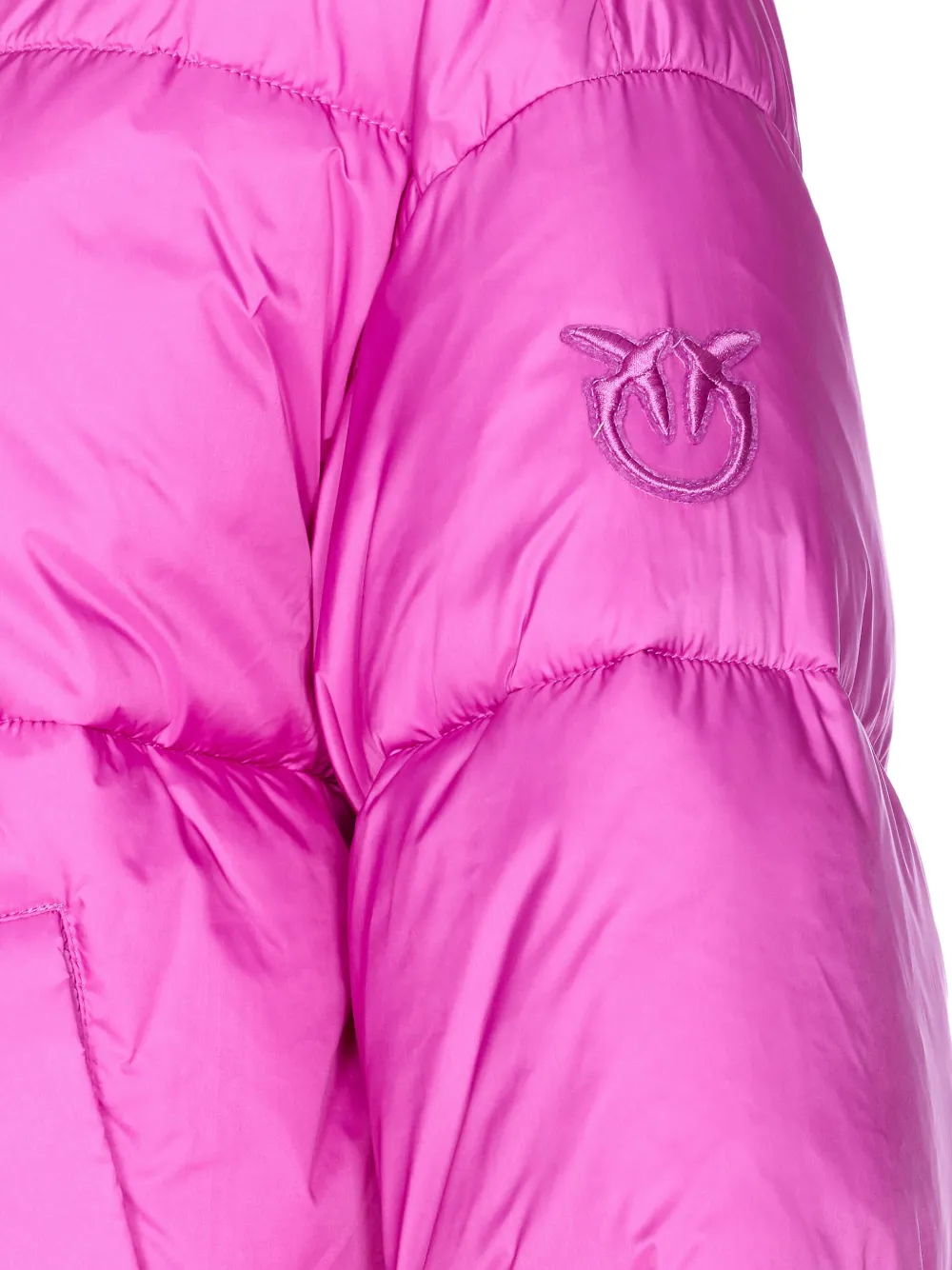 PINKO hooded puffer jacket Roze
